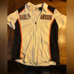 Harley-Davidson Cream and Black Shirt